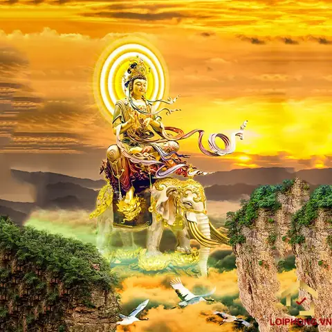 Hình Phật Phổ Hiền Bồ Tát Làm Hình Nền Máy Tính