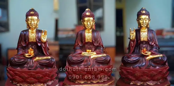 Bộ 3 Tam Thế Phật Là Ai? Và Ý Nghĩa Tượng Tam Thế Phật.