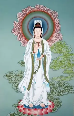 Album Ảnh Nền Phật Quan Thế Âm Bồ Tát Cầm Bình Cam Lộ Cho Iphone
