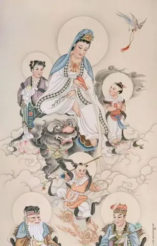 Hình Nền Phật Quan Âm Và Những Đứa Trẻ Cho Iphone