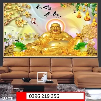 Tranh Gạch Tượng Phật Di Lặc Phong Thuỷ 3d - Thanh Hoá - Sohot.vn