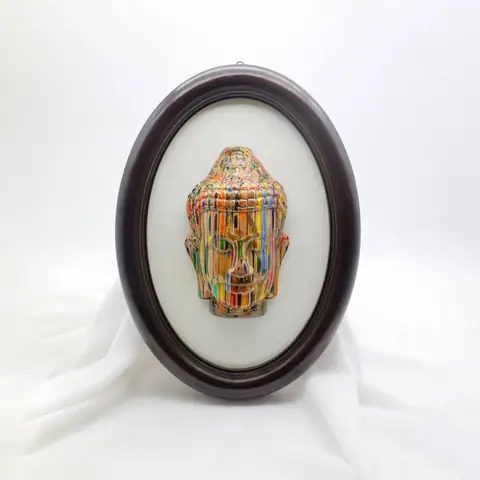 Tượng Phật Nghệ Thuật Trang Trí Bút Chì Màu Một Mặt - Henry Le ...