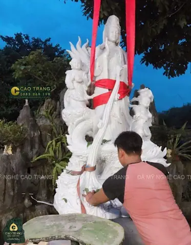 Thỉnh Tượng Phật Quan Âm Cưỡi Rồng Bằng Đá Ở Đâu?