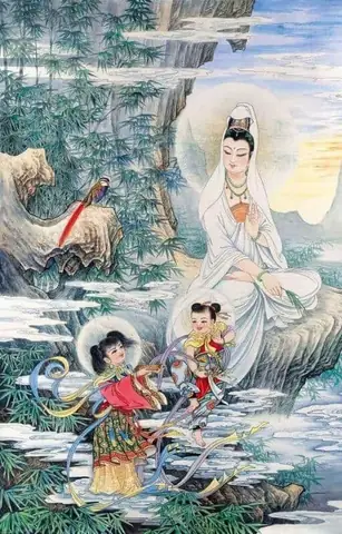 Hình Nền Phật Quan Âm Và Những Đứa Trẻ Cho Iphone