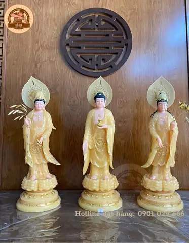 Bộ Tượng Tam Thế Phật Cao Cấp - T 03 Thiết Kế Cao Cấp