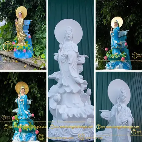 Mời Quý Phật Tử Hoan Hỷ Chiêm Ngưỡng Những Hình Ảnh Tượng Phật Quan Thế Âm Bồ Tát Đẹp Nhất Do Cơ Sở Điêu Khắc Trần Gia Tôn Tạo: