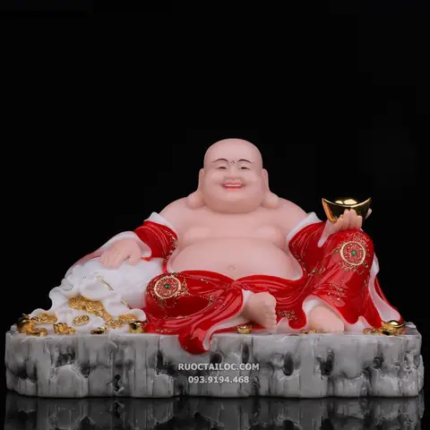 Hình Ảnh Đức Phật Di Lặc Trong Tư Thế Ngồi Nằm Thoải Mái