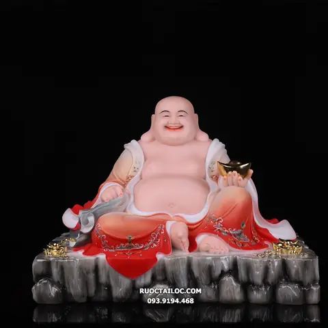 Hình Ảnh Đức Phật Di Lặc Trong Tư Thế Ngồi Nằm Thoải Mái