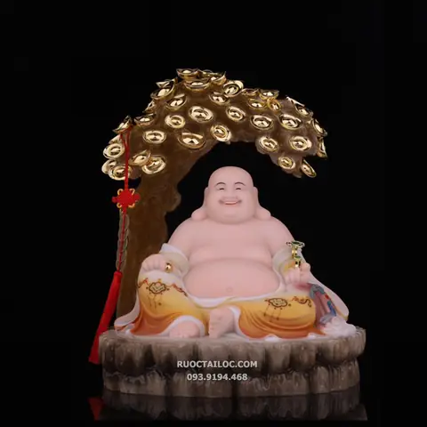 Hình Ảnh Đức Phật Di Lặc Trong Tư Thế Ngồi Nằm Thoải Mái