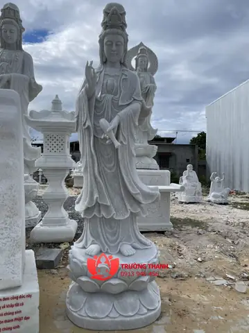 Các Hình Tướng Và Cách Đặt Tượng Phật Quan Âm Bằng Đá