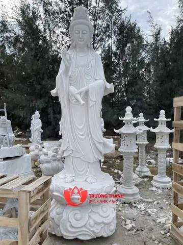 Thông Tin Tượng Quan Âm Bồ Tát Đứng Trên Đài Sen