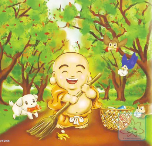 Bộ Tranh Vẽ Phật Di Lặc Hoạt Hình