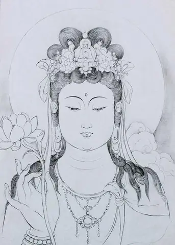 Hình Ảnh Cho Hình Vẽ Phật Quan Âm Đơn Giản: