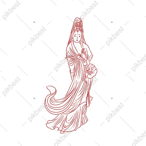 Hình Ảnh Cho Hình Vẽ Phật Quan Âm Đơn Giản: