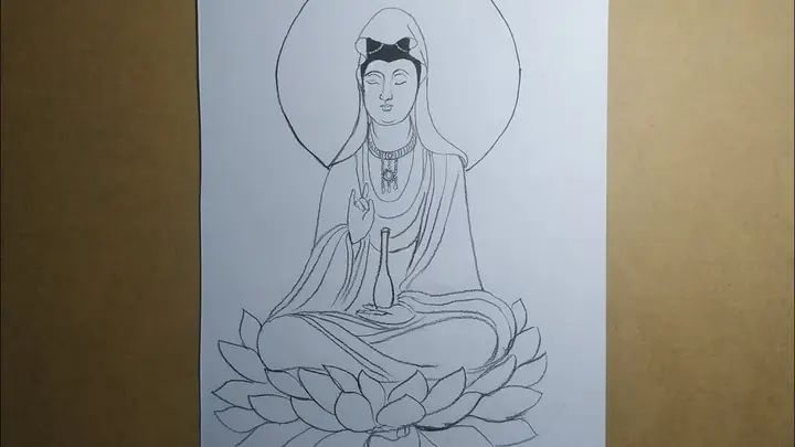 Hình Ảnh Cho Hình Vẽ Phật Quan Âm Đơn Giản: