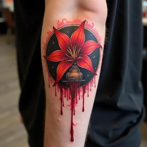 Các Biến Thể Phổ Biến Của Hình Xăm Hoa Rơi Cửa Phật Và Ý Nghĩa Riêng