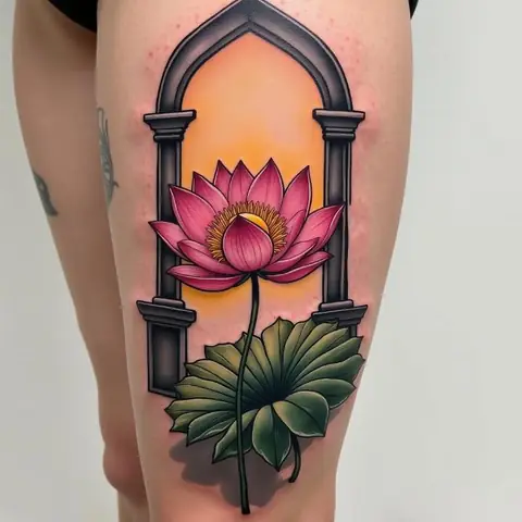 Ý Nghĩa Hình Xăm Hoa Rơi Cửa Phật Dưới Góc Độ Cá Nhân Và Tâm Linh