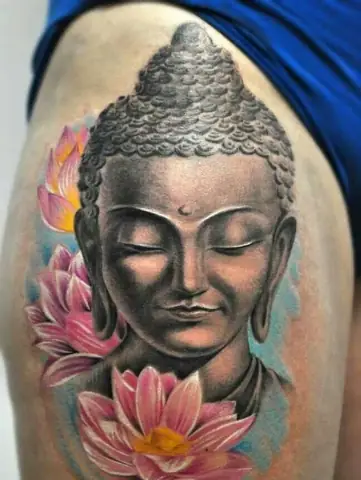 Hình Xăm Hoa Sen Phật Giáo Truyền Thống