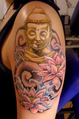 Hình Xăm Hoa Sen Phật Giáo Truyền Thống