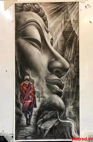 Mẫu Hình Xăm Nữa Phật Nửa Quỷ