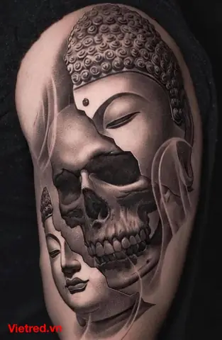 Hình Xăm Nữa Phật Nữa Ma