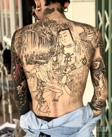 Hình Ảnh Cho Hình Xăm Bít Lưng Phật: