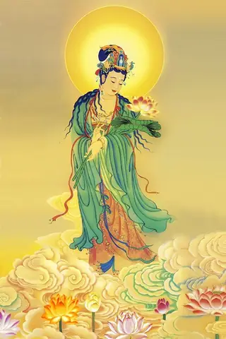 Hình Ảnh Cho Hình Xăm Phật Đại Thế Chí Bồ Tát: