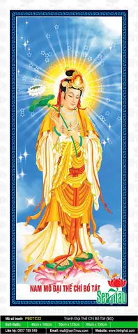 Hình Ảnh Cho Hình Xăm Phật Đại Thế Chí Bồ Tát: