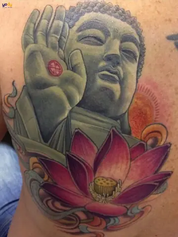 Hình Xăm Phật Và Hoa Sen