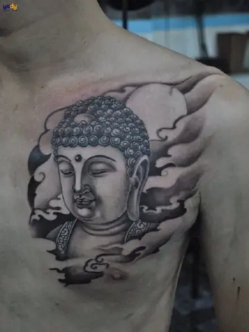 Hình Xăm Phật Trước Ngực