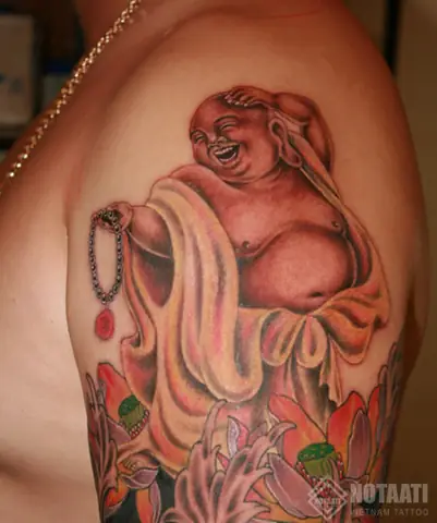 Một Số Mẫu Hình Xăm Phật Di Lặc Đẹp Và Vị Trí Xăm Thích Hợp