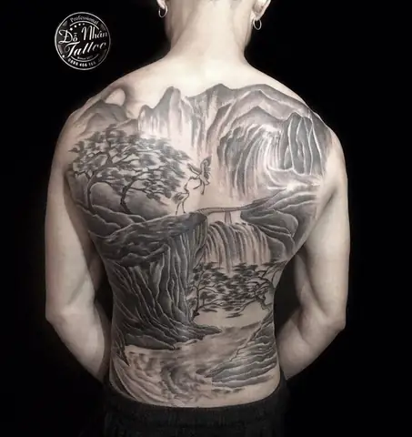 100+ Mẫu Hình Xăm Phong Cảnh Kín Lưng Với Thiết Kế Độc Đáo Và Tinh Tế