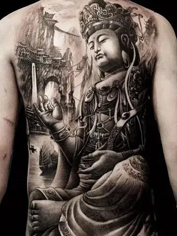 Hình Ảnh Cho Hình Xăm Phật Phổ Hiền Bồ Tát: