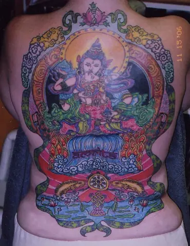 Hình Ảnh Cho Hình Xăm Phật Phổ Hiền Bồ Tát: