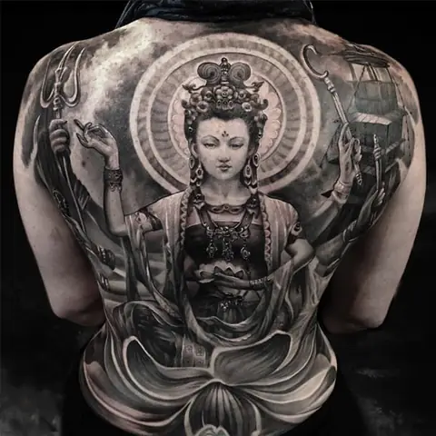 Hình Ảnh Cho Hình Xăm Phật Phổ Hiền Bồ Tát: