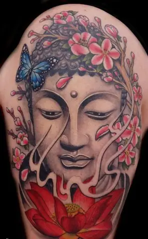 Hình Xăm Hoa Sen Phật Giáo Truyền Thống