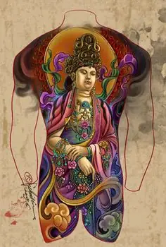 Hình Ảnh Cho Hình Xăm Phật Văn Thù Bồ Tát: