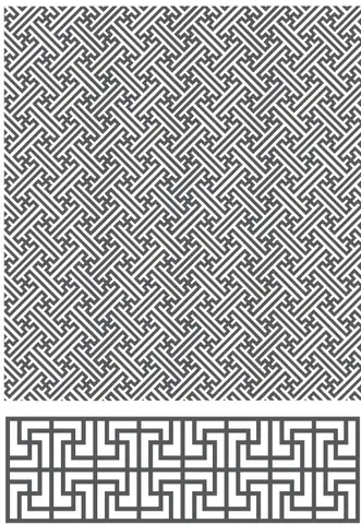 Nền Hoa Văn Vector Chữ Vạn Phật Giáo