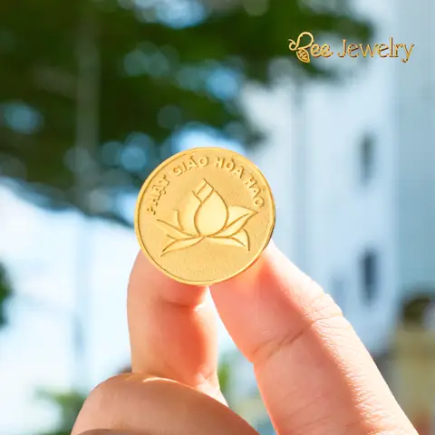 Huy Hiệu Phật Giáo Hòa Hảo Mạ Vàng 24k - Bee