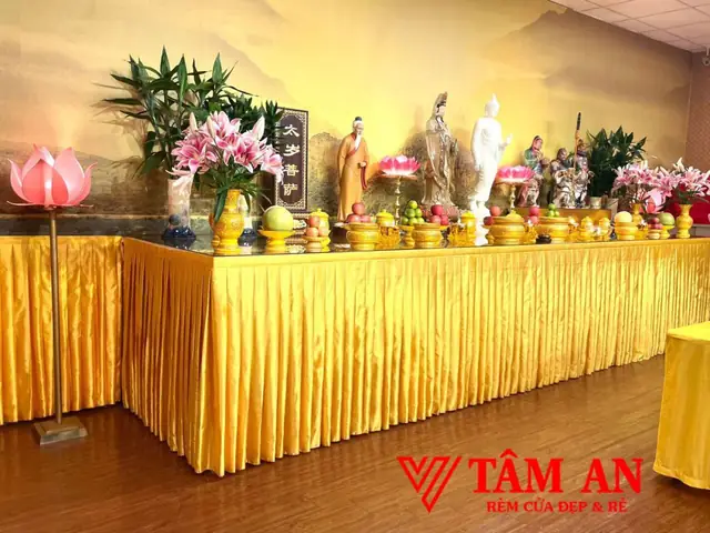 Khăn Trải Bàn Thờ Gia Tiên – Phật – Nhà Chùa K6