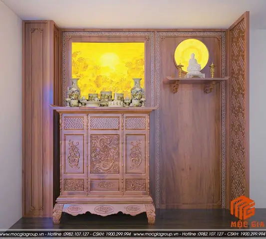 Kích Thước Bàn Thờ Phật Bà Quan Âm Chuẩn 2021