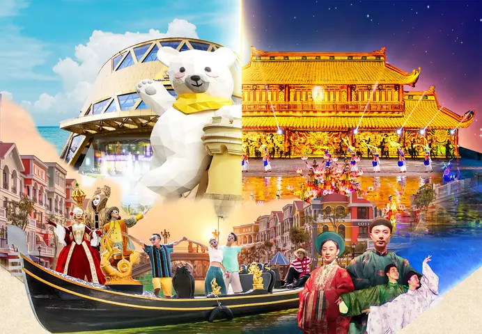 [grand World Phú Quốc] - Combo Trọn Vẹn Water Taxi + Bảo Tàng Gấu + Grand Show