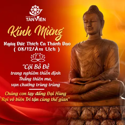 Kính Mừng Ngày Đức Thích Ca Thành Đạo - Phật Sự Tản Viên