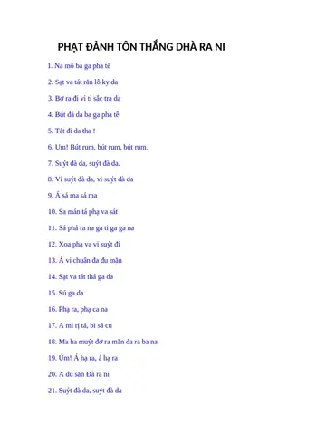 Phật Đảnh Tôn Thắng Dhà Ra Ni | Pdf