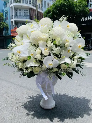 Lẵng Hoa Cúng Phật