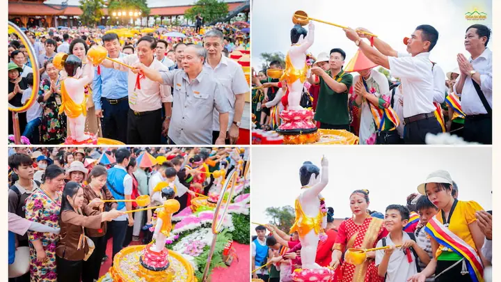 Lắng Đọng, Linh Thiêng Nghi Lễ Dâng Nước Cúng Dường Tắm Phật Và Nhiễu Đăng