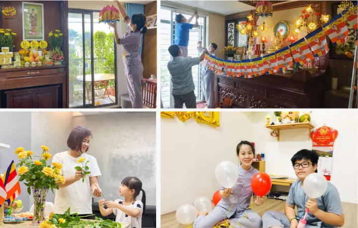 Trang Trí Lễ Phật Đản Tại Nhà: Treo Cờ Phật Đản, Tổ Chức Liên Hoan
