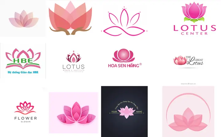 Logo Hoa Sen - Hồng