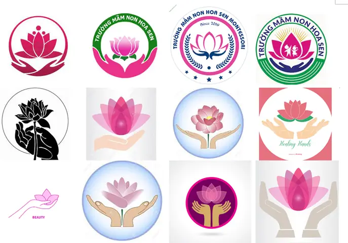 Logo Hoa Sen - Hình Ảnh Bàn Tay