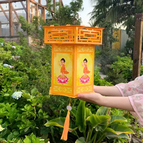 Lồng Đèn Phật Đản - Lồng Đèn Lục Giác - Kích Thước 27x27 - On ...